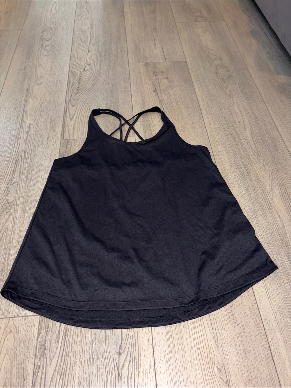 adidas Black Crisscross Back Tank Top